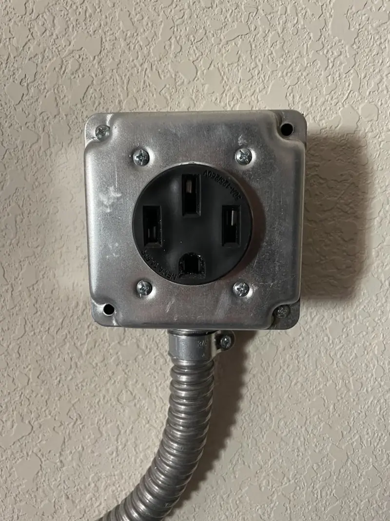 NEMA 14-50 outlet installed for Smart Home Electrical in Normandy Park