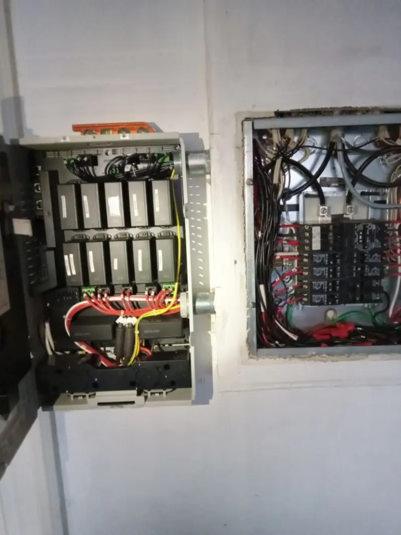 Electrical panel upgrade completed for Security Camera Wiring in Normandy Park